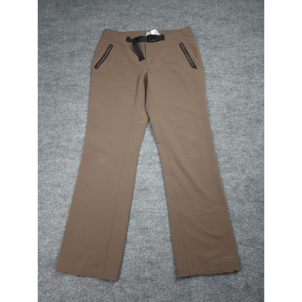 Columbia Titanium Titan Peak Pants Women's 10 Brown Belted Hiking